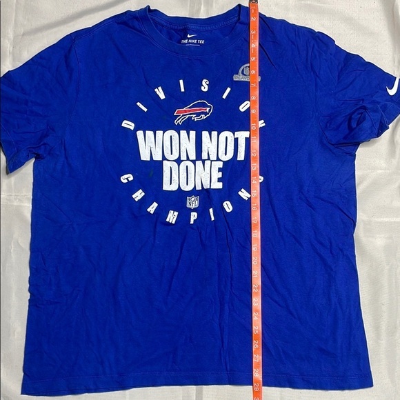 NIKE Blue Division Champions T-Shirt - Picture 5 of 7